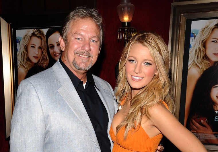 Image: Actors Ernie Lively and Blake Lively attend the premiere of \"The Sisterhood of the Traveling Pants 2\" at the Ziegfeld Theatre in New York City.